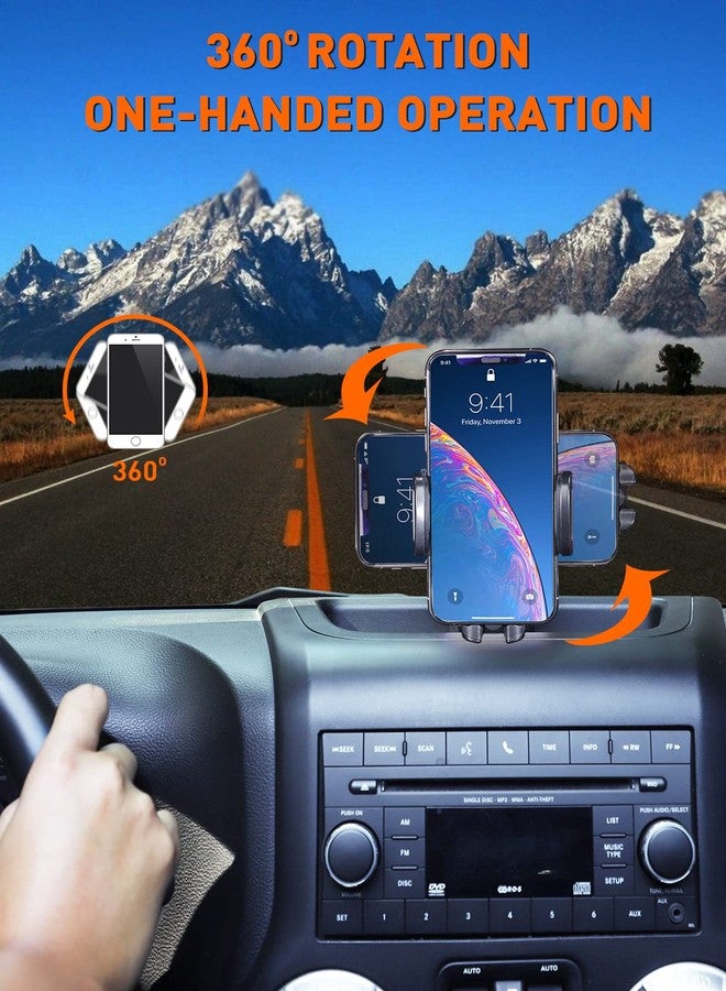 Savadicar Dash Phone Mount, Easy Clamp Smart Cell Phone Holder Compatible with 2011 2012 2013 2014 2015 2016 2017 2018 Jeep Wrangler JK JKU, Interior Accessories, Black - Image 5